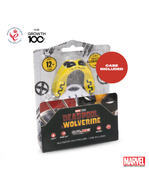 Safejawz Marvel Wolverine Mouthguard – Double-Layer, Fluid Fit™ and Maximum Protection for Contact Sports