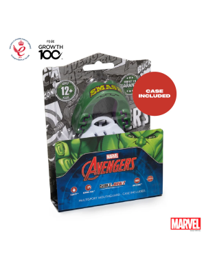 Protector Bucal Safejawz Marvel Hulk – Potencia Extrema, Doble Capa y Ajuste Fluid Fit™ para Deportes de Contacto