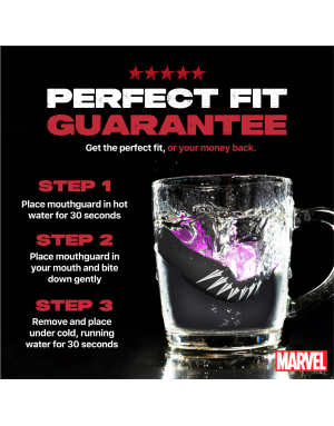 Protector Bucal Safejawz Marvel Black Panther – Protección Wakandiana, Doble Capa y Ajuste Fluid Fit™ Profesional