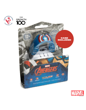 Safejawz Marvel Captain America Mouthguard – Double-Layer, Fluid Fit™ and Professional Protection