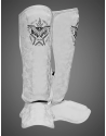 Buddha Army White Shin Guards | Premium protection and style – Il Coliseum