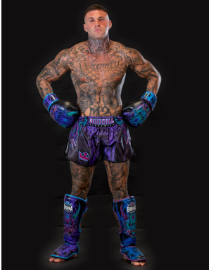 Espinilleras Buddha Luzbel | Diseño rebelde y protección pro – Il Coliseum