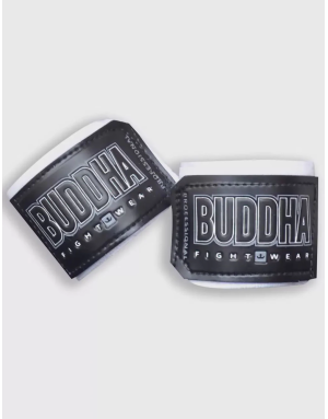 White Buddha Boxing Bandages, 2.5 m, Semi-Elastic | Il Coliseum