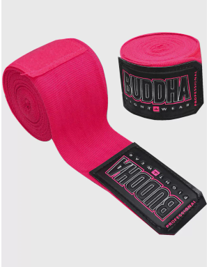 Buddha Pink 2.5m Semi-Elastic Boxing Bandages | Il Coliseum