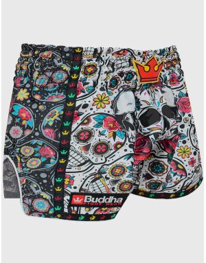 Short Muay Thai Buddha Santa Muerte | Estilo Único y Rendimiento Profesiona