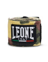 Leone 1947 Boxing Bandages, 4.5m, Camouflage Green | Il Coliseum | Semi-elastic cotton with wrist protection