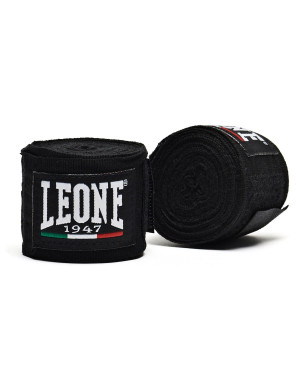 Leone 1947 Boxing Bandages, 4.5m, Black | Il Coliseum