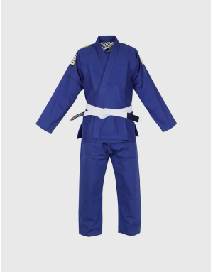 Navy Blue Buddha Infinity BJJ Kimono + White Belt | Il Coliseum